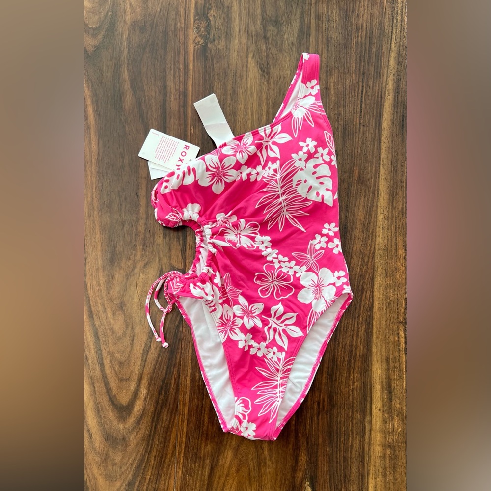 One shoulder, waist cut out, asymmetrical one-piece